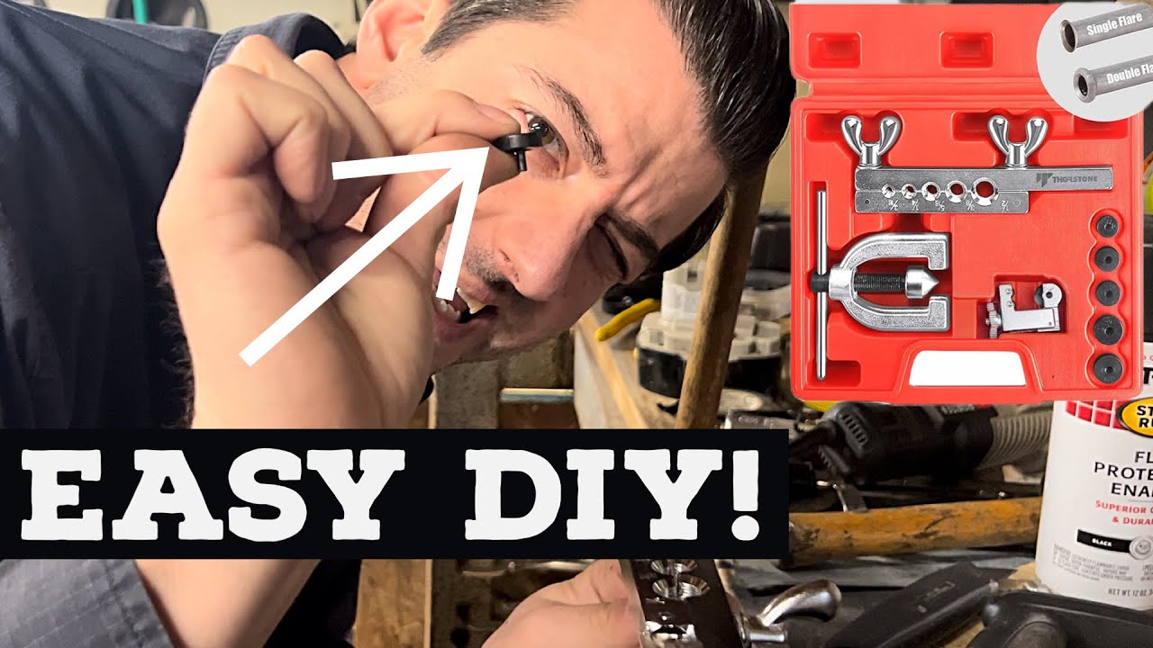 HOW TO MAKE BRAKE LINES, FLARES, AND FITTINGS: 1953 Ford F100 Restoration-  Custom Brakes, DIY 