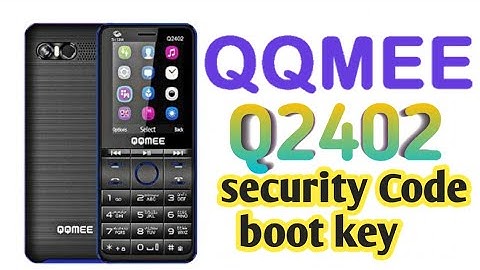 Q Qmee Mobile Q2402 boot key security code| Q Qmee Boot key SPD Boot key