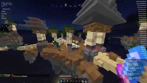 Sigma 5.0 Hacked Client | Hypixel cheating until i get banned | First video