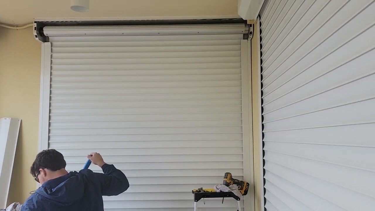 how to clean roll down shutters
