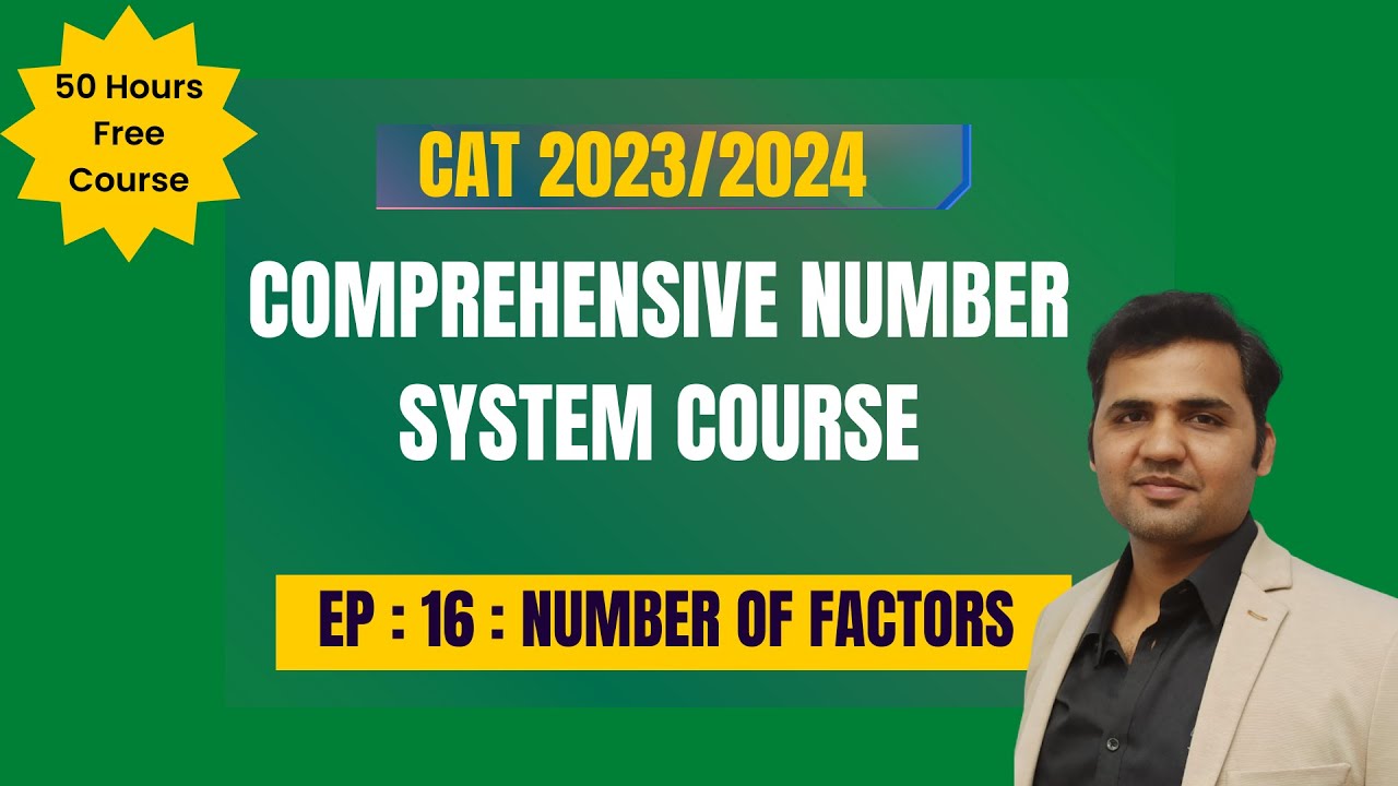 Comprehensive Number System Course || Number of Factors : Part 2 - YouTube