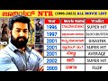 Jr ntr hits and flops all telugu movies list 19962023 upto rrr  vinsent kannada