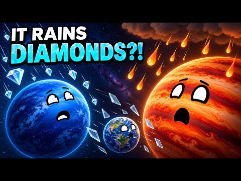 It Rains GLASS, IRON and DIAMONDS?! 🌧️ How Does It Rain on Different Planets