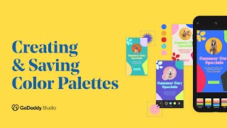 Bring your brand to LIFE with color palettes! | GoDaddy Studio screenshot 2
