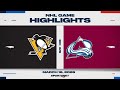 NHL Highlights | Penguins vs. Avalanche - March 16, 2026