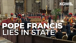 Pope Francis’ body lies in state at St. Peter’s Basilica following his death at 88