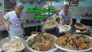 PORK with mushroom sauce and Chicken Pastel | Holiday recipe ideas