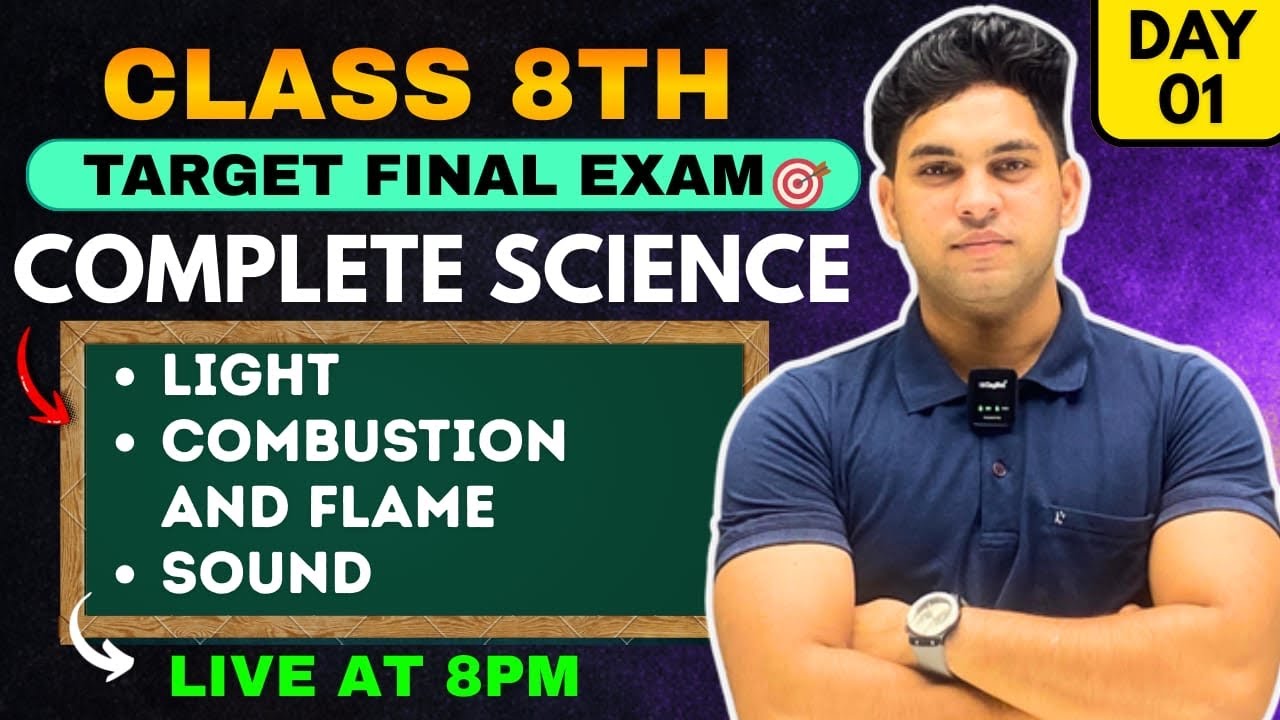 CLASS 8TH SCIENCE :- FINAL EXAM 🔥| DAY 01 | BY VIVEK SIR