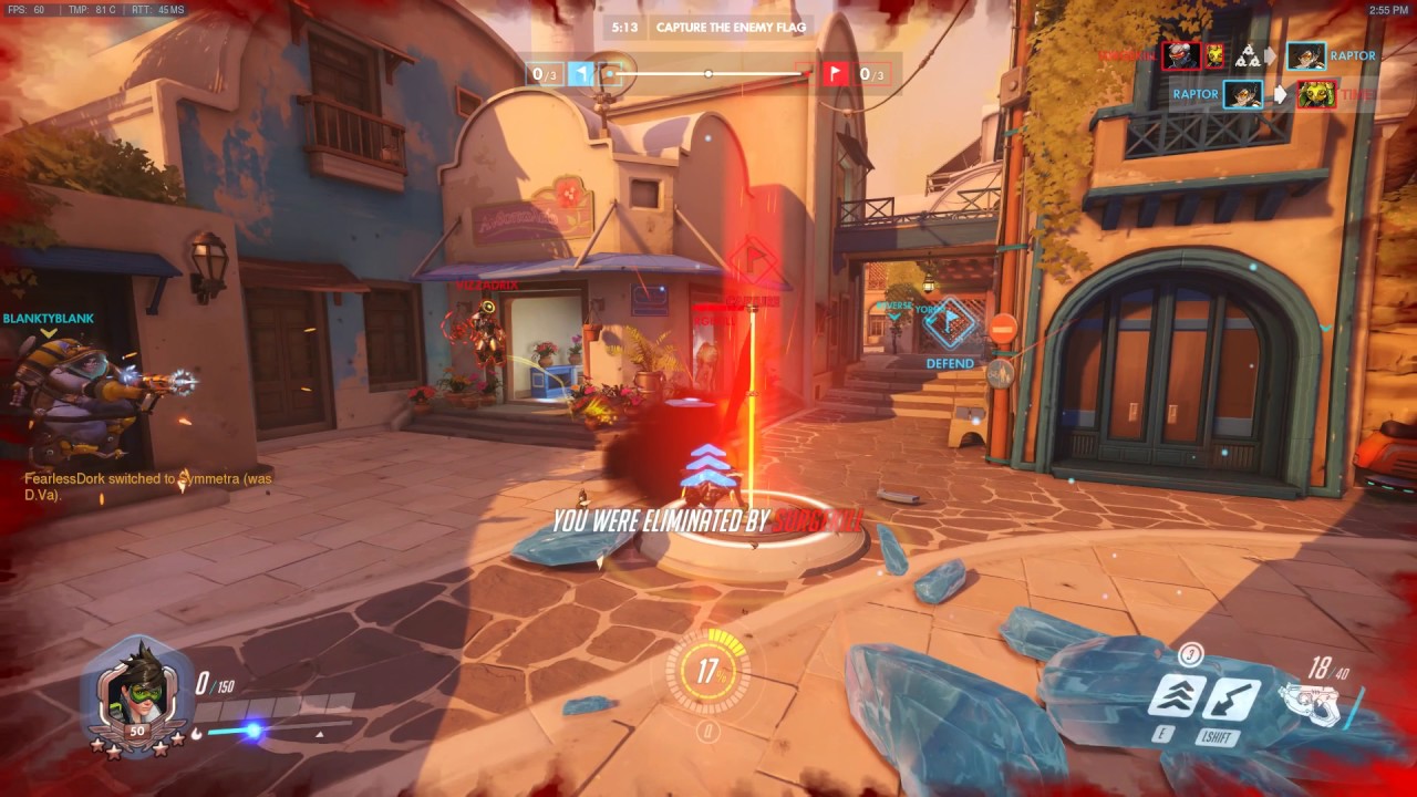 Overwatch Raptors Overwatch CTF: Raptor goes 6 and 1 on Tracer w/ PotG - YouTube
