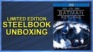Batman Returns Limited Edition Blu-ray SteelBook Unboxing