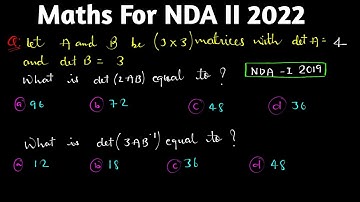 Matrix and Determinants For NDA 2 2022  || Short Tricks 2022 NDA Maths || Shubham Two Maths