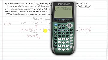 PHysics 11 Ch 6 momentum - Questions 5 on Collisions