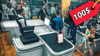 Поставил Цену 100$ на ВСЕ в Supermarket Simulator