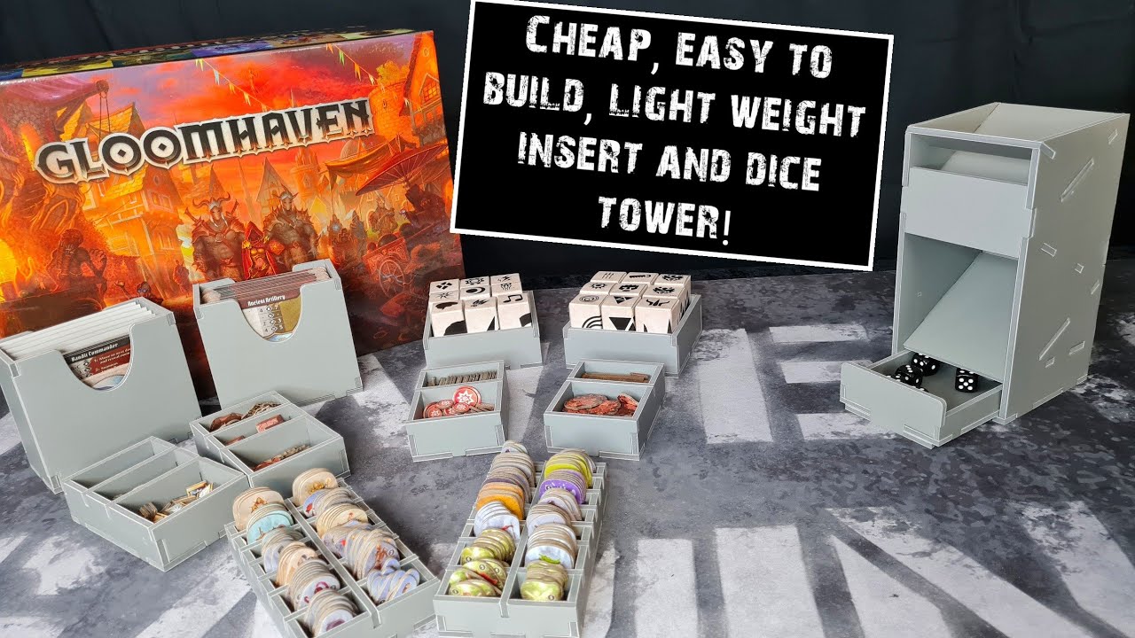 Folded Spaces Gloomhaven insert & dice tower YouTube