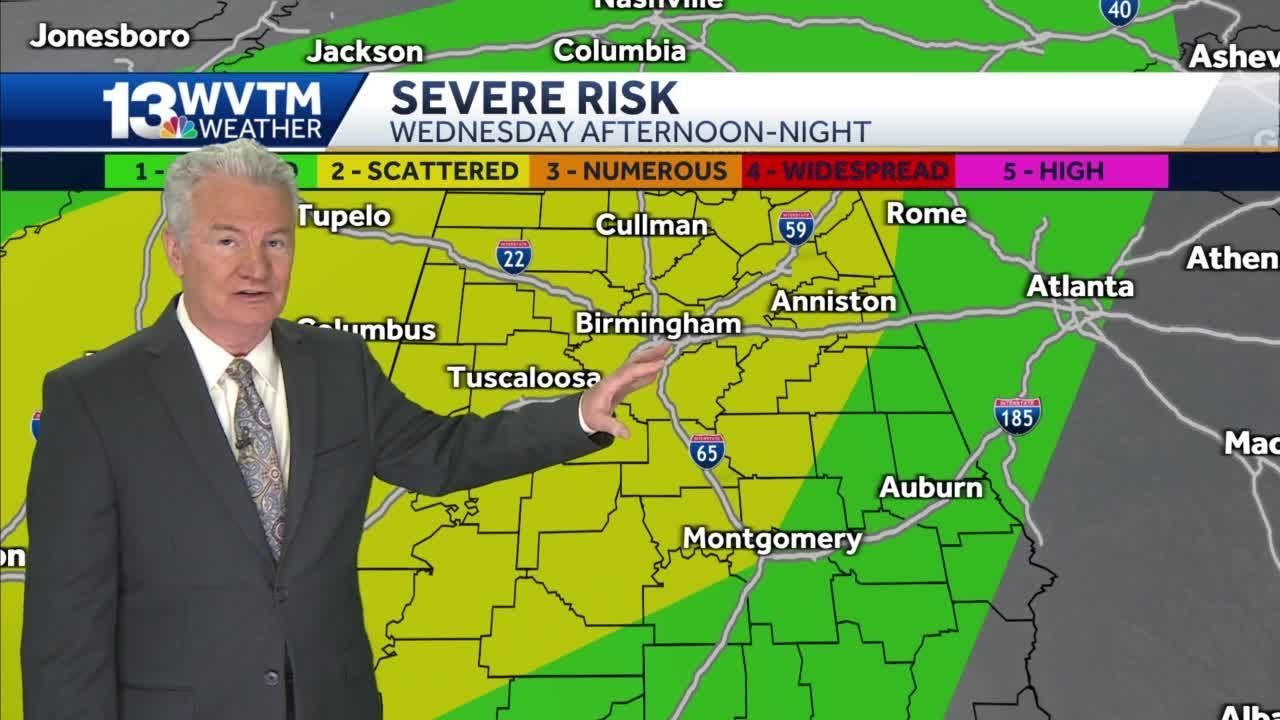 Severe storms possible Wednesday - YouTube