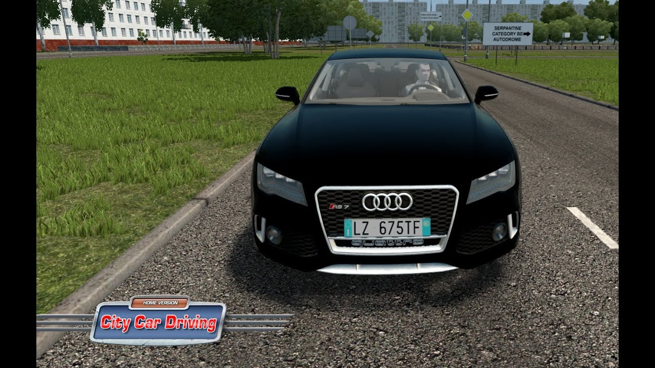 Audi city car driving Audi city car driving