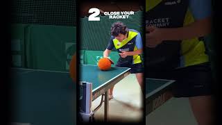 Cara untuk Memblok pukulan spin gantung /heavy Topspin.#pingpong