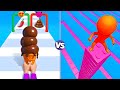 Stacky Ice Cream Runner vs Stacky Dash Walkthrough Gameplay (Android,iOS)