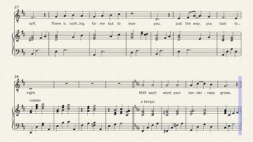 The Way You Look Tonight – Dorothy Fields & Jerome Kern - for solo voice and piano