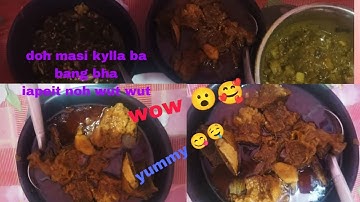 Doh masi kylla +jajew sohngang ba bang bha(beef curry)
