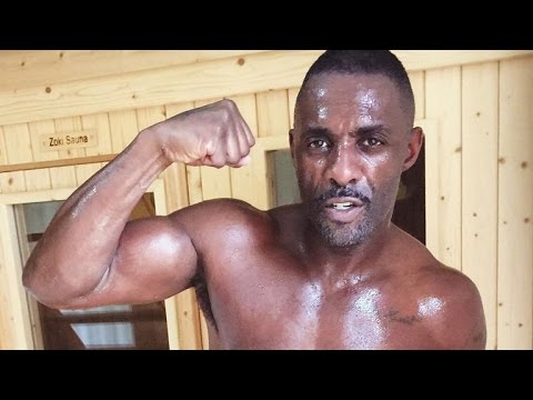 Idris Elba White Suit Wet Shower