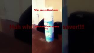 when you need Lysol spray 👁️👄👁️
