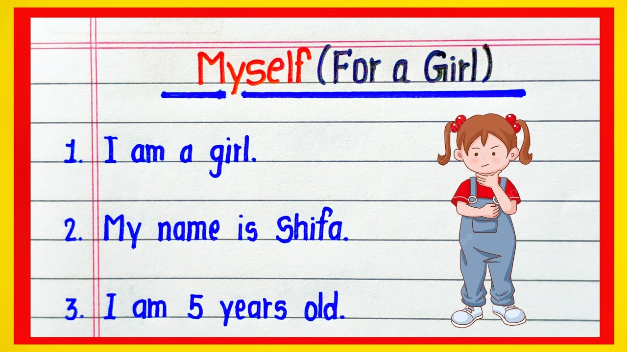 My Self Introduction for Girl | My Self Essay for Girl in English | My Self for Girl | saanvistudy 