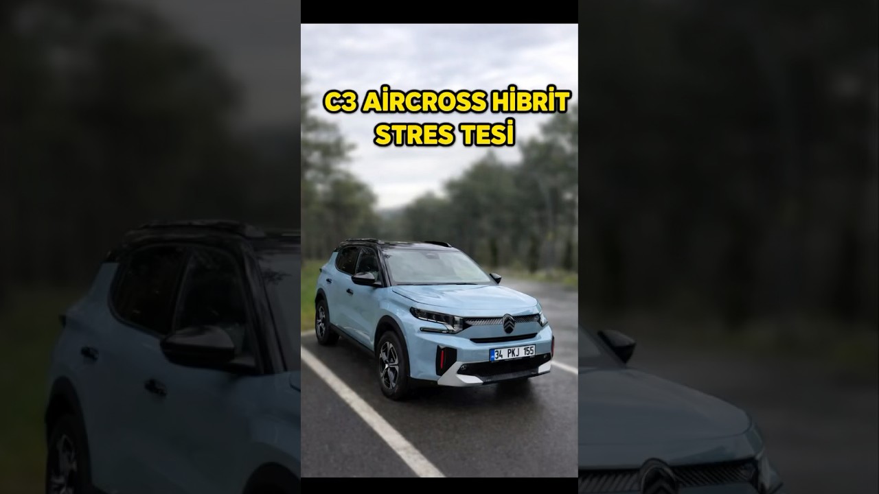 Sıfır KM C3 AirCross Hibriti inceledik. tüketim verisi sizce nasıl ? #citroen #c3aircross #shorts