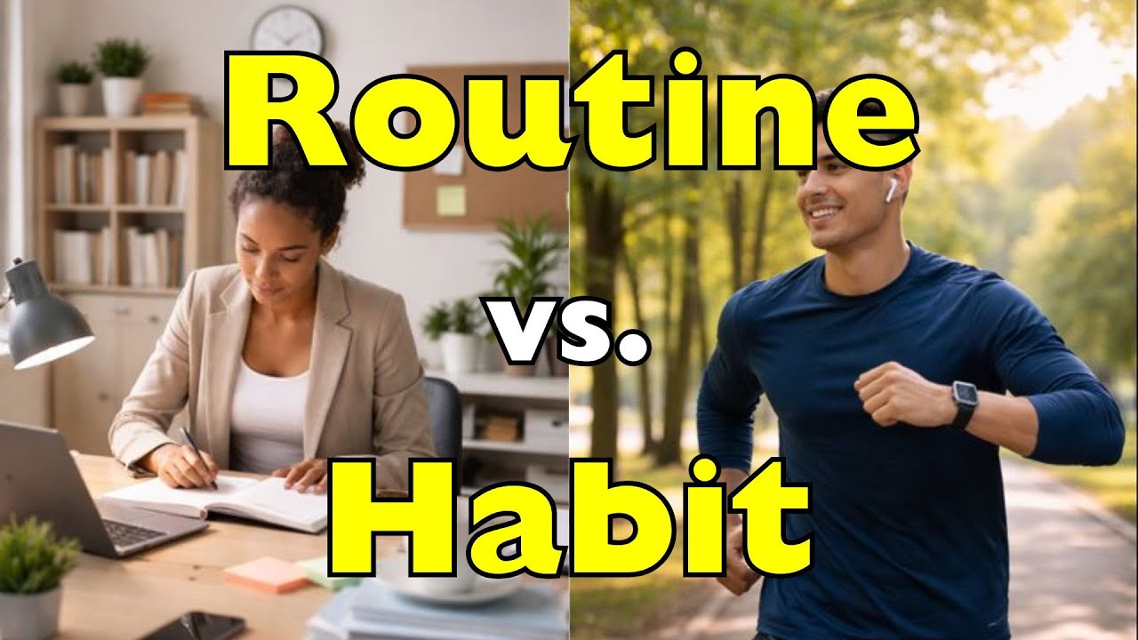 Routine vs. Habit: What’s the REAL Difference? [ID2105] - YouTube