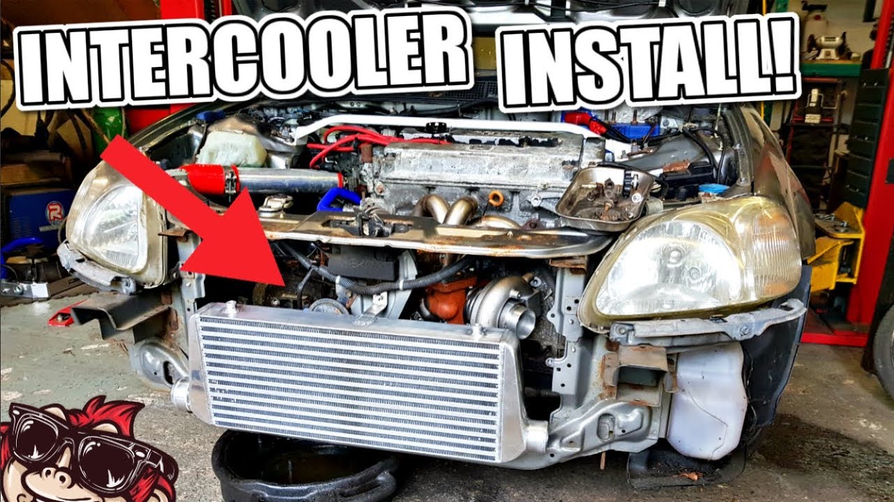 🐒 HONDA CIVIC BUILD Ep18 INTERCOOLER INSTALL YouTube