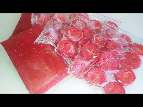Помидоры на Зиму! Лучшие Способы заморозки! Как хранить помидоры в морозилке на зиму!