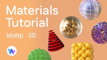 Easy 3D: How To Create & Apply Materials - Tutorial | Womp 3D