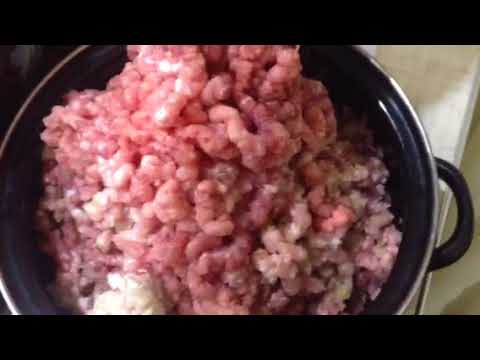 Работа мясорубки