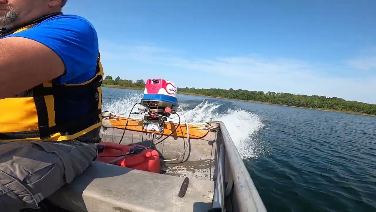 1959 Alumacraft Model R First Lake Test