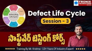 Defect Life Cycle Introduction Session-3 || Software Testing Tutorials || Bug Life Cycle