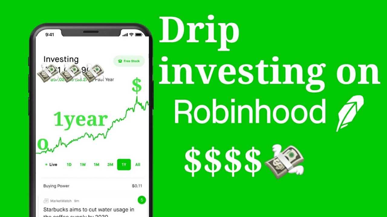 Robinhood dividend drip reinvestment program updates YouTube