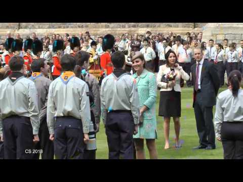 St.George`s Day Parade of Queen Scouts at Windsor Castle 21 April 2013
