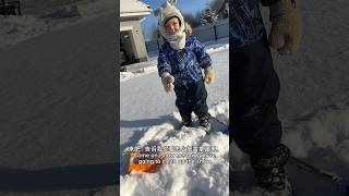 КАК ЛЕО ВЫВОЗИЛ СНЕГ НА ГРУЗОВИКЕ😜How did Leo take the snow out in a truck?❄️ #family #funny #baby