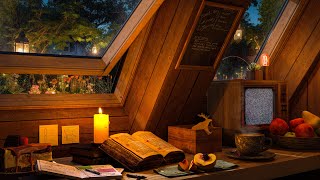 Relaxing Coffee Shop Ambience - Night Garden with Gentle Rain on Window - Music For Read, Work by Jazz Cafe Vibes 593 views 3 months ago 8 hours