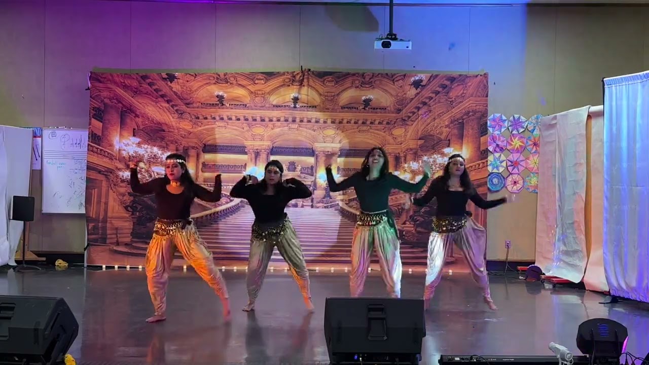 The infamous Ladies dance group performance at AZ Samhita Durga Puja 2024