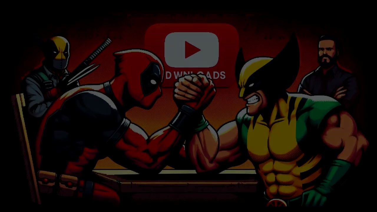 Imagen generada por una IA sobre la nueva pelicula de Deadpool y Wolverine.