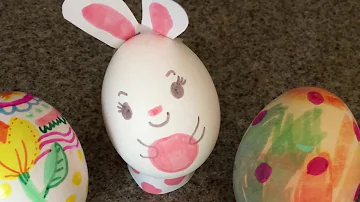 Can you use markers to color Easter eggs?