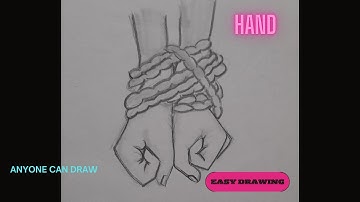How to draw hand/hands for beginners Hand drawing basics easy step-by-step tutorial with pencil