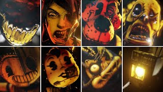 Bendy Lone Wolf - All Jumpscares & Cutscenes