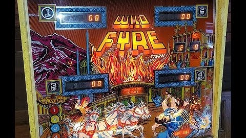 1978 Stern Wild Fyre Pinball Gameplay / Tutorial