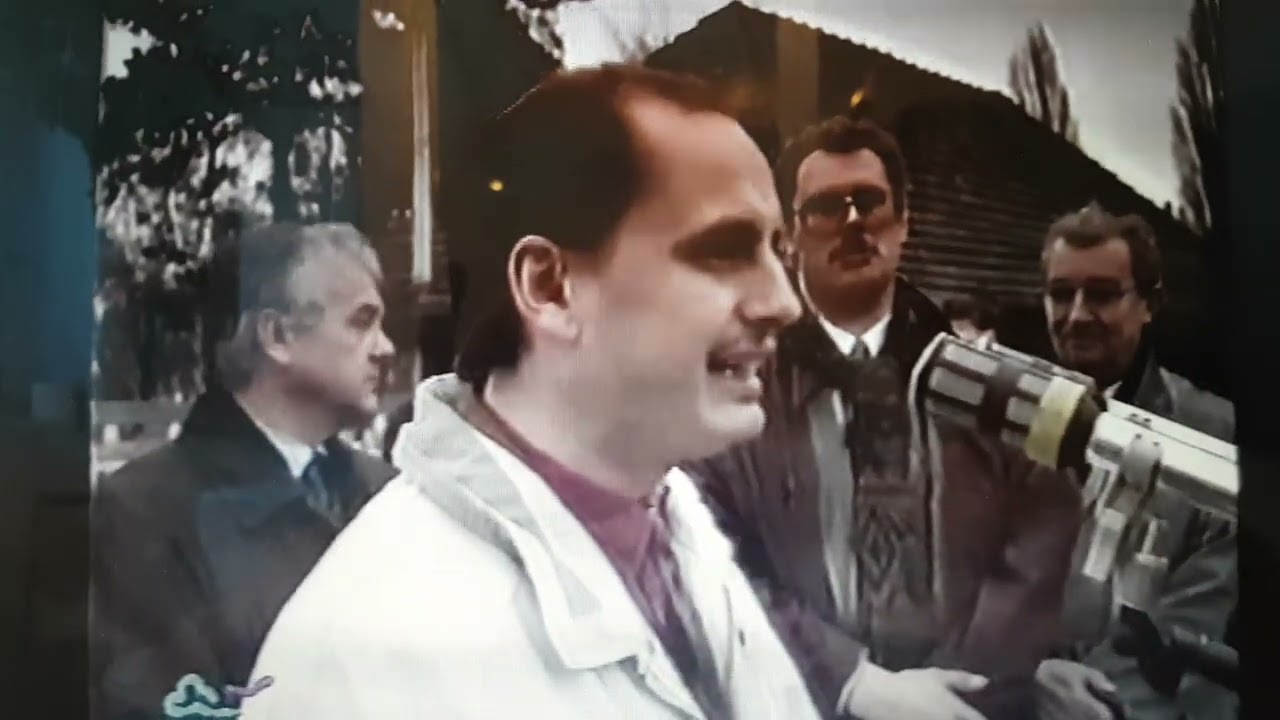 Premnitz 1992 Manfred Stolpe am Werkstor