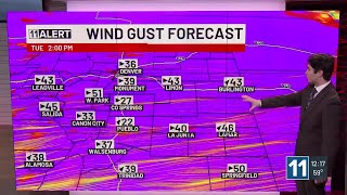 Monday afternoon weather