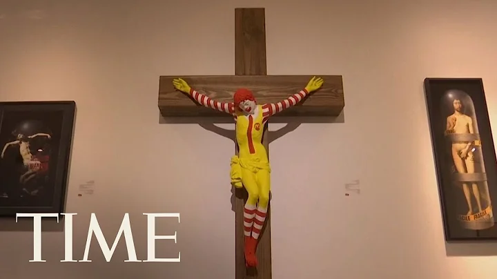 'McJesus' Sculpture Of Ronald McDonald On Cross Ou...