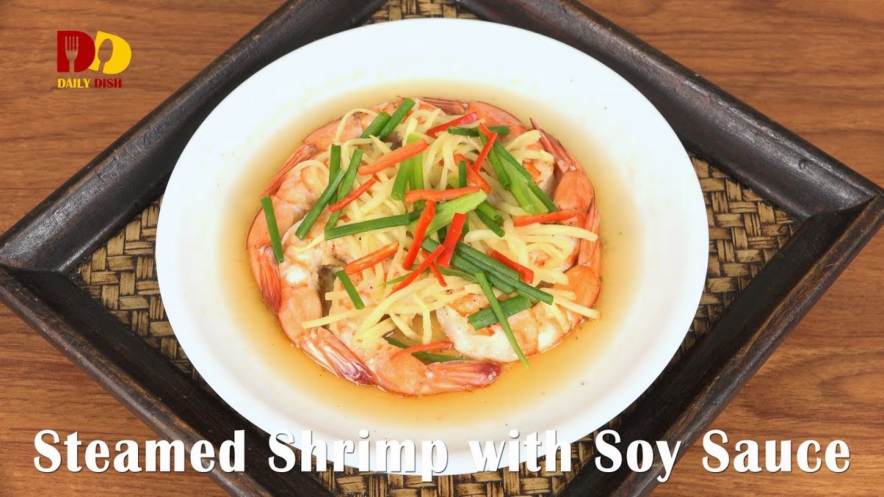 Steamed Shrimp with Soy Sauce | Thai Food | Goong Nung See Eiw | กุ้งนึ่งซีอิ๊ว