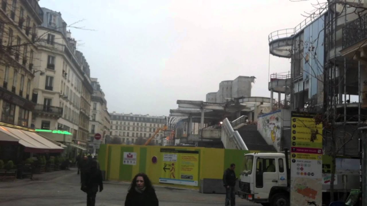 Destruction forum des halles Paris 3
